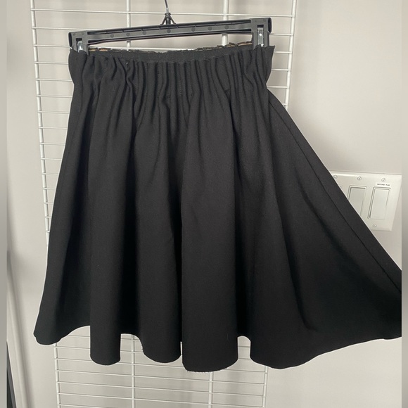 Zara Pleated Black Mini Skirt Small - Picture 3 of 6